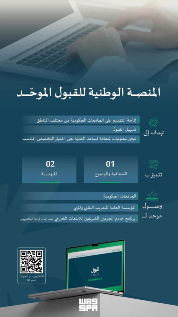 إطلاق "منصة قبول" الوطنية